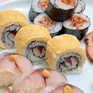 鯖の卵巻き寿司